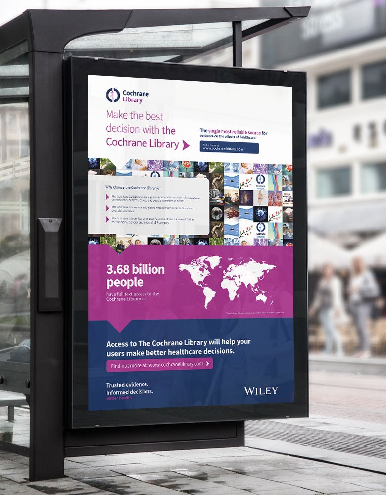 Infographic design as poster at bus stop